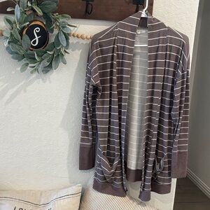 Maurices Brown Striped Men's Cardigan